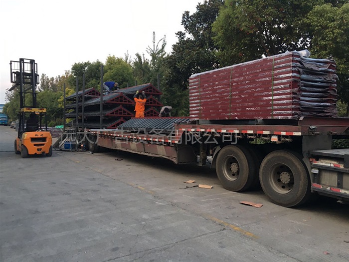 四川仿古候車亭第六車發(fā)貨